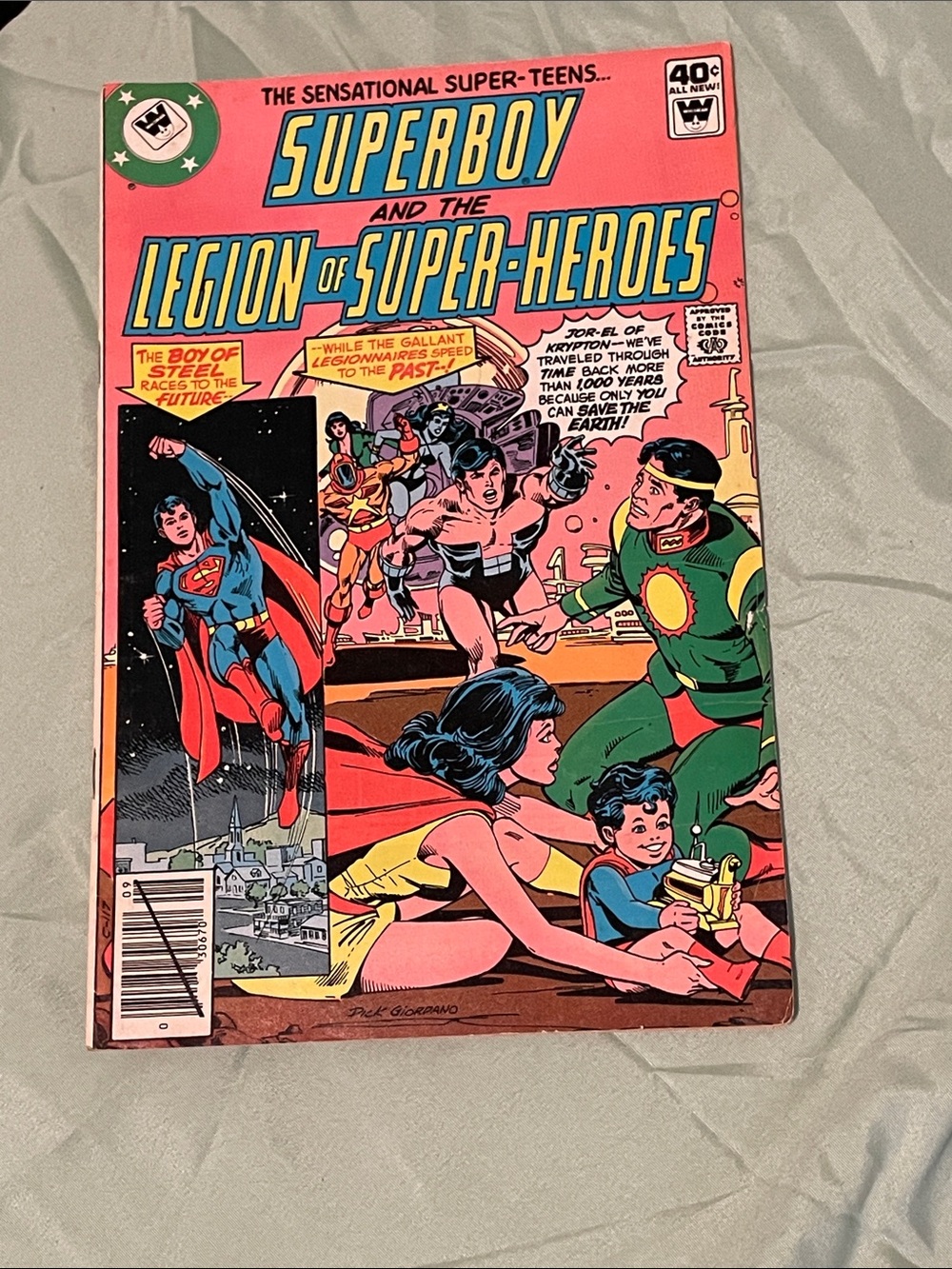 Superboy and the Legion of Super-Heroes Comic Book - Pink Cover
